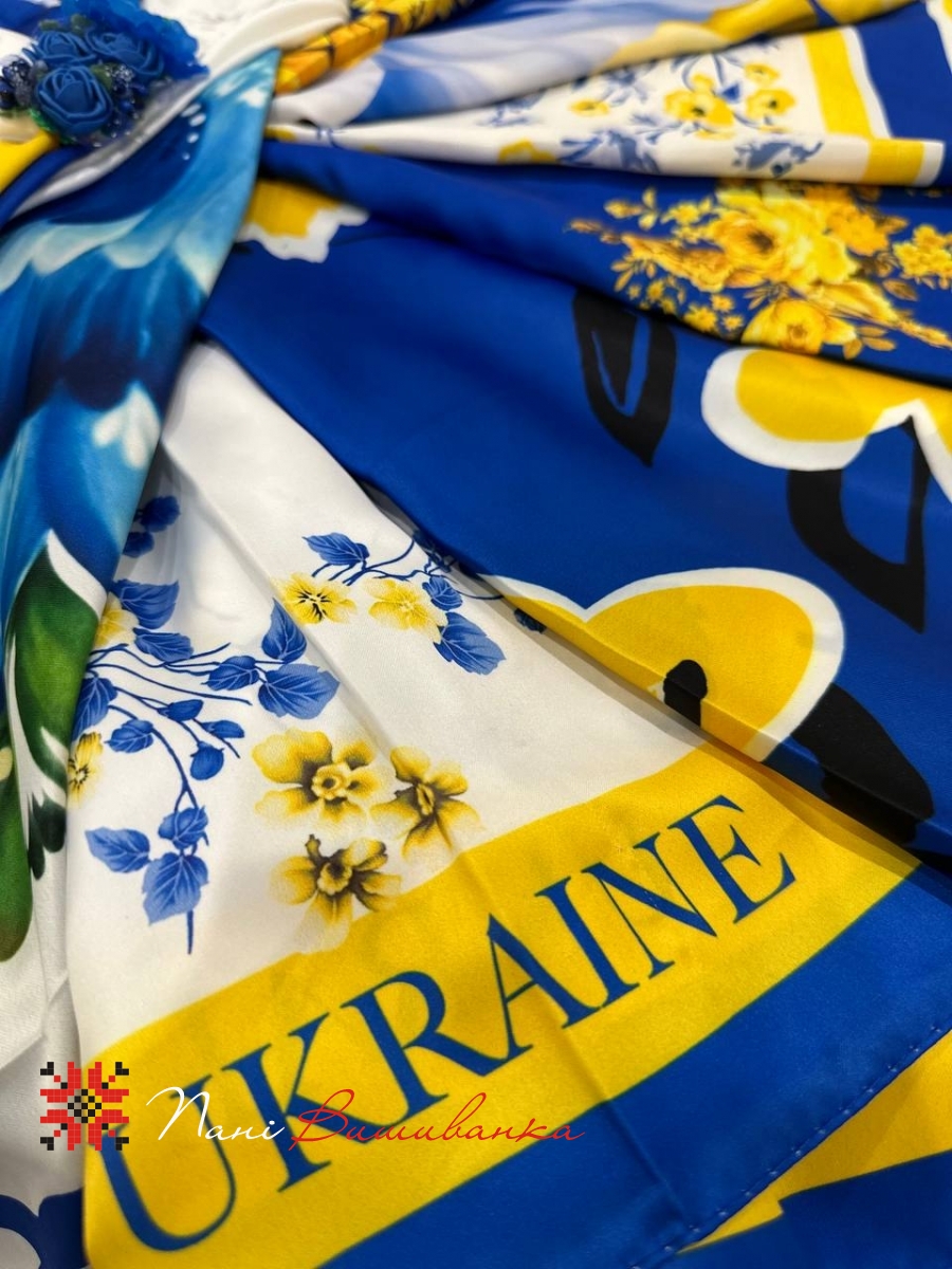 Хустки шовкові патріотичні