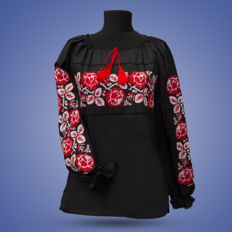 Блуза вишита жіноча "Троянда"