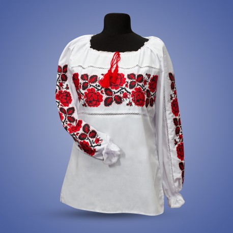 Блуза вишита жіноча "Троянда"