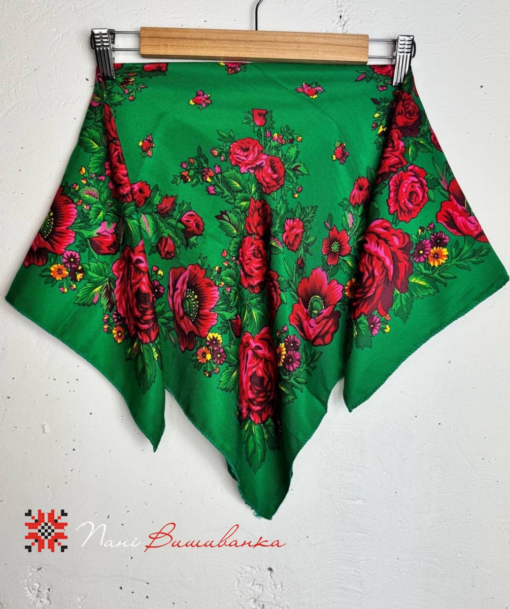 Хустка українська мала зелена