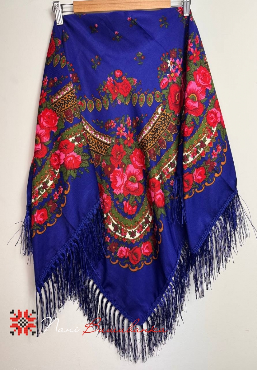 Хустка українська синя